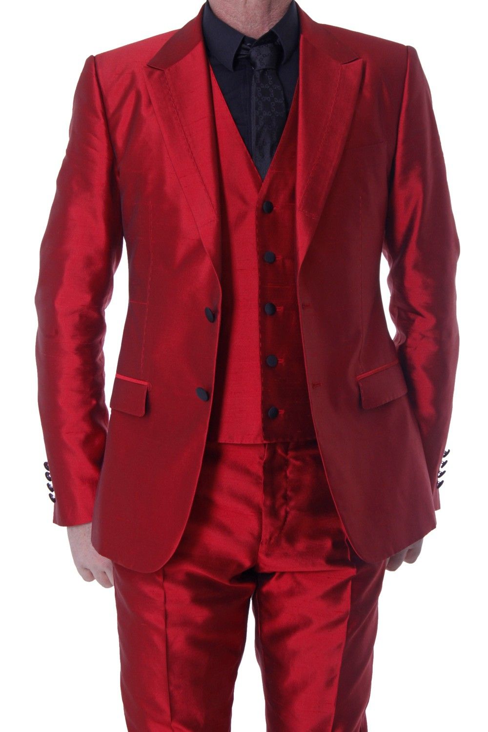 red wedding tuxedos for groom