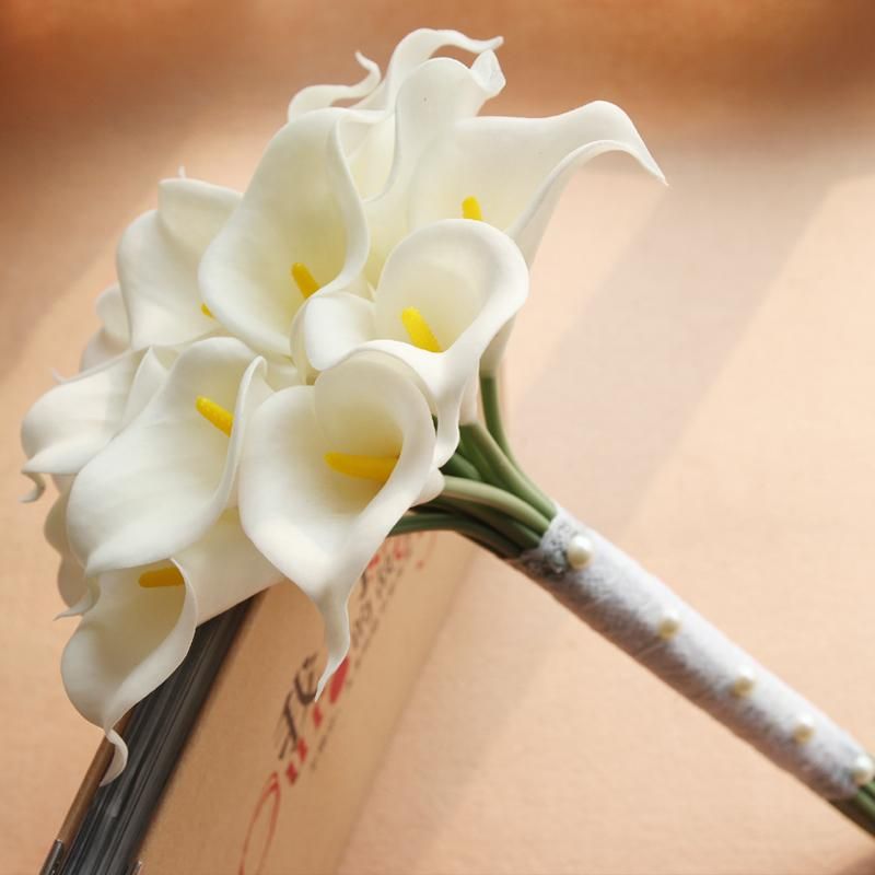 artificial calla lily bridal bouquet wedding