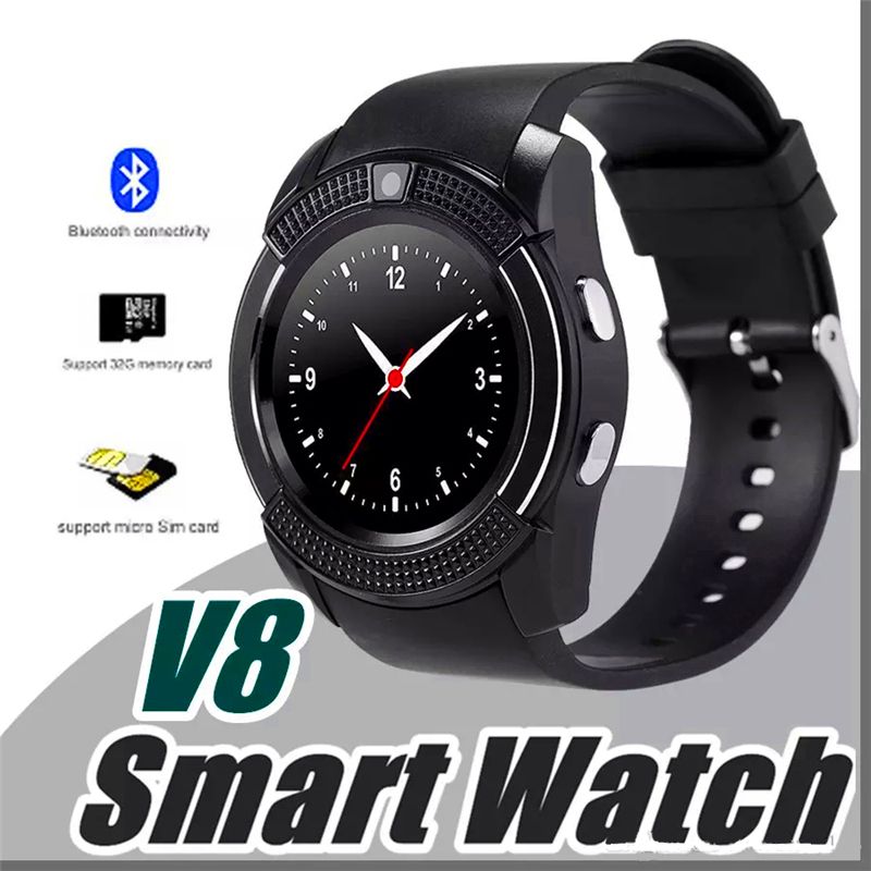 v8 smart watch sim card