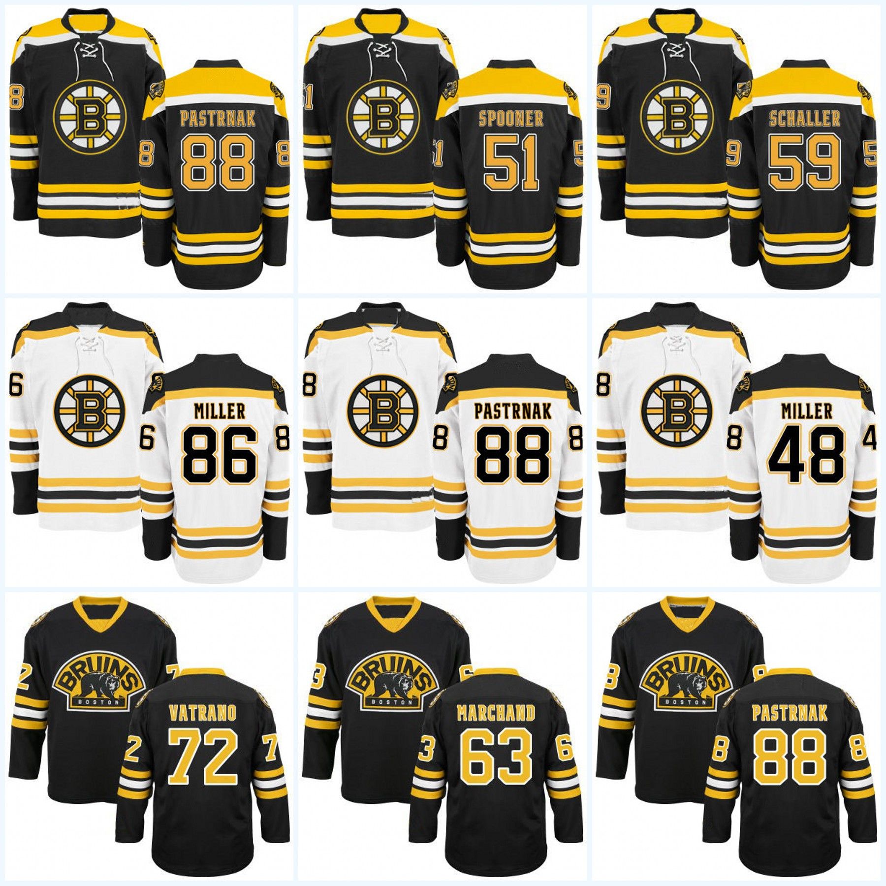 2020 Boston Bruins Womens' 47 Torey Krug 48 Colin Miller 51 Ryan