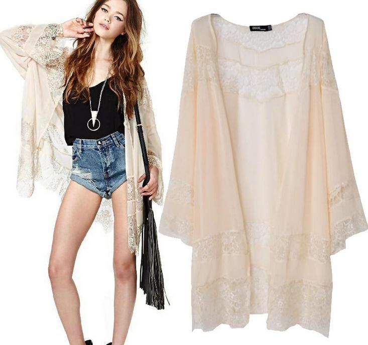 long lace sweater