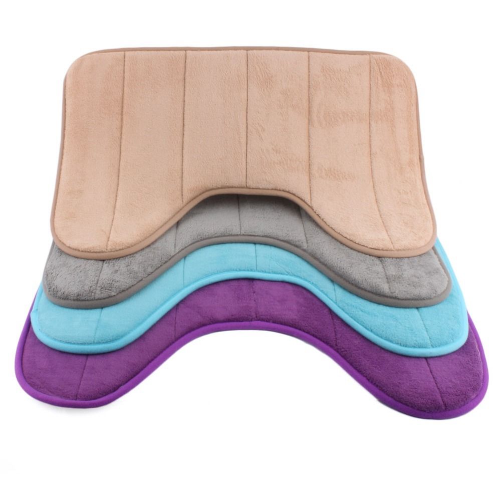best 40*60 cm u shaped memory foam bathroom bath mats coral fleece best 40*60 cm u shaped memory foam bathroom bath mats coral fleece