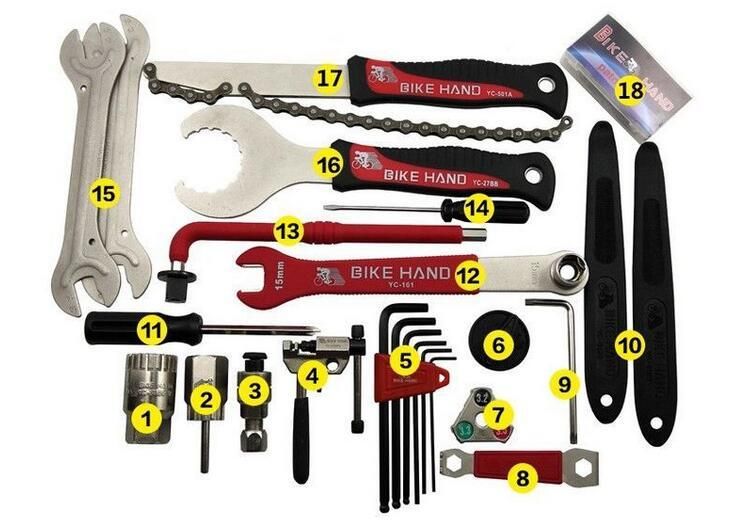 tool kit for bike maintenance