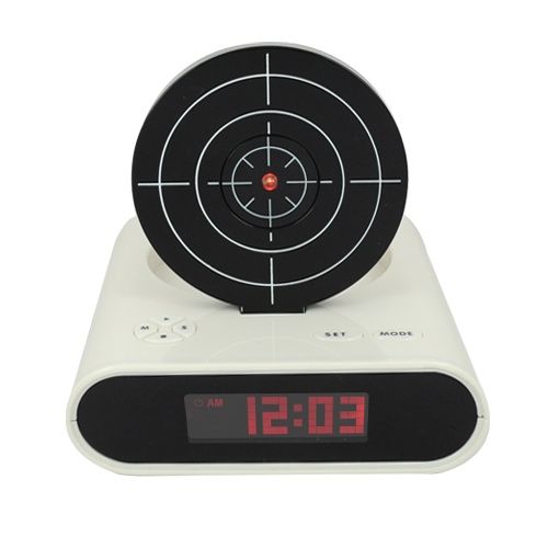 Discount Novelty Gun Alarm Clock/Gun Oclock Shooting Game Cool Gadget
