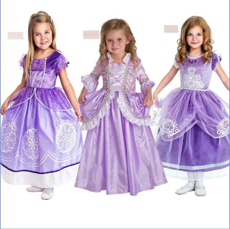 زينة الحياة الدنيا .. - صفحة 30 New-frozen-sophia-dress-kids-party-ball-gown