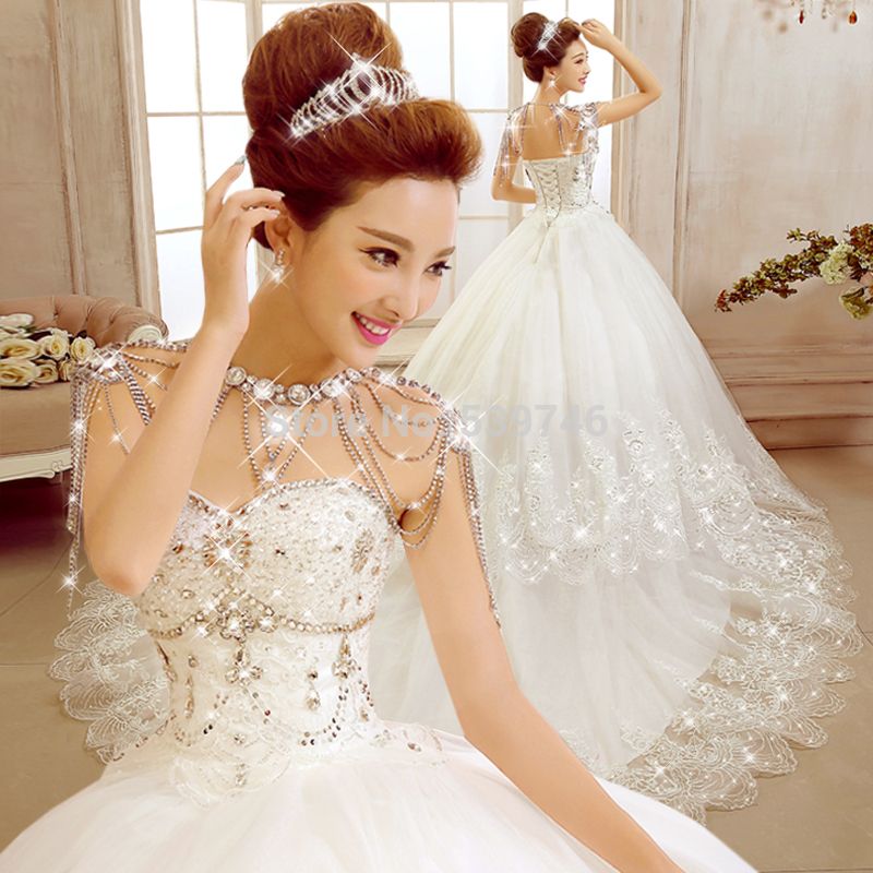 Discount 2019 Diamond  Sweetheart Wedding Dress  Ball  Gown  