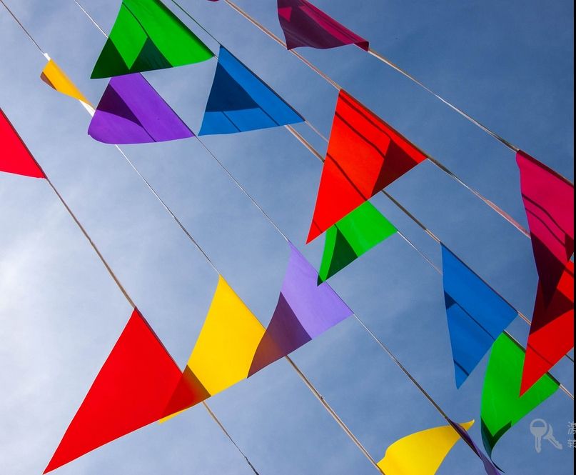 2019 120 Flags 60 M Flags And Banners Fabric Bunting Triangle Flag