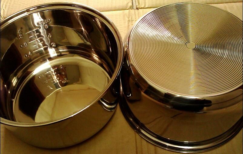 stainless steel non stick pot set