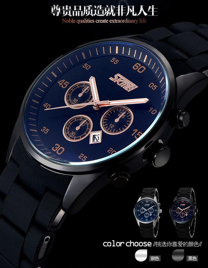 Luxury Watch Mens Watches New Style High End Men Casual Large Dial Quartz Watch Waterproof Retro