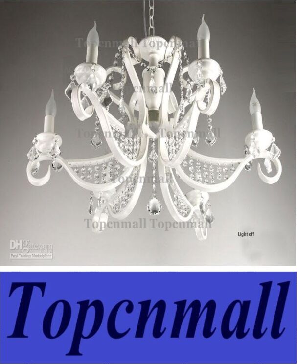 Luxury Iron Chandeliers Crystal Hanging Bedroom Lights Luxury Iron Chandeliers Crystal Hanging Bedroom Lights White Chain Pendant Lamp Round Living Room Sputnik Chandelier Diy