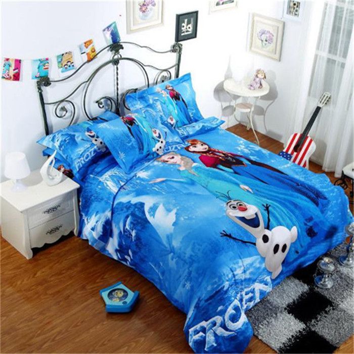 3d Cartoon Kid Child Princess Elsa Anna Olaf Frozen Bed Set 3d Cartoon Kid Child Princess Elsa Anna Olaf Frozen Bed Set Twin Single Double Queen Size