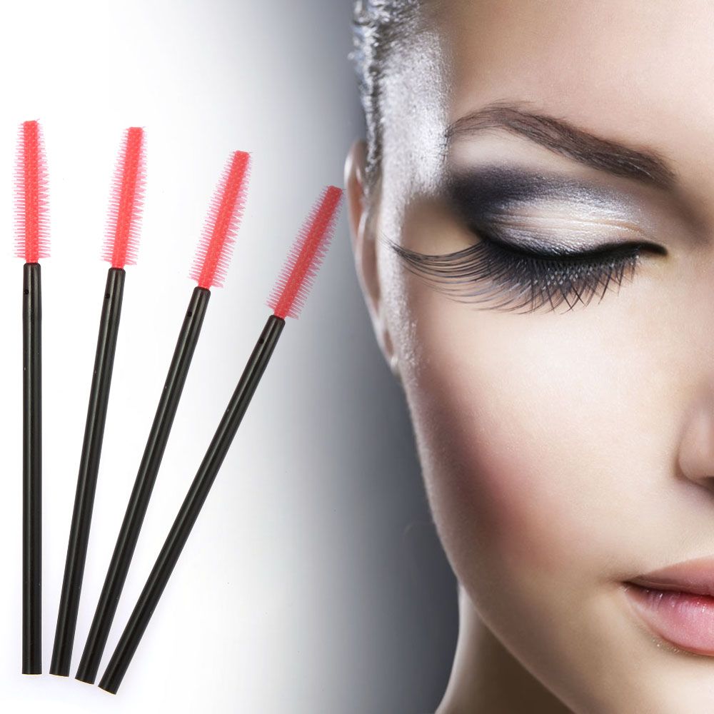 Mini Silicone Disposable Eyelash Brush Black Tower Shape Brush Head One