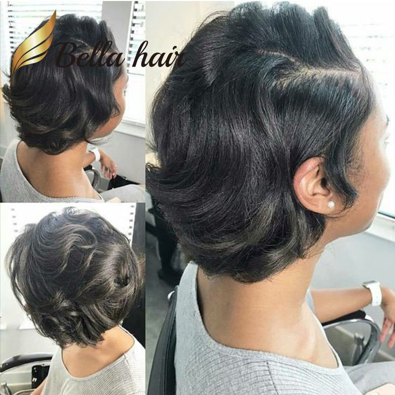 Short Curly Lace Front Bob Cut Hairstyles Human Hair Full 