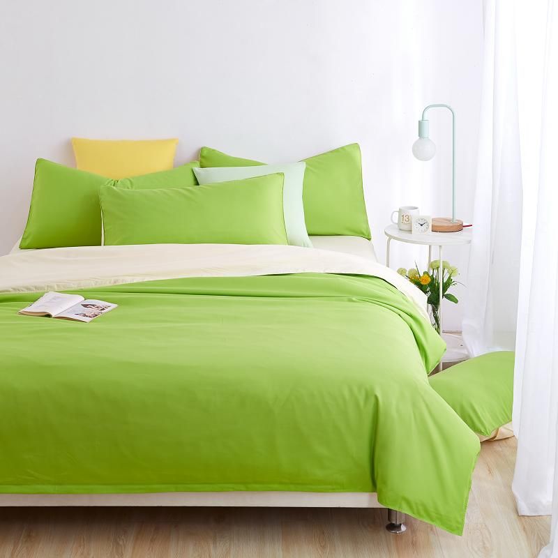 Whole Minimalist Bedding Sets Apple Green Duver Quilt Cover Bed Whole Minimalist Bedding Sets Apple Green Duver Quilt Cover Bed Sheet Beige Pillowcase Soft And Comfortable King Queen Full Twin White Duvet Covers