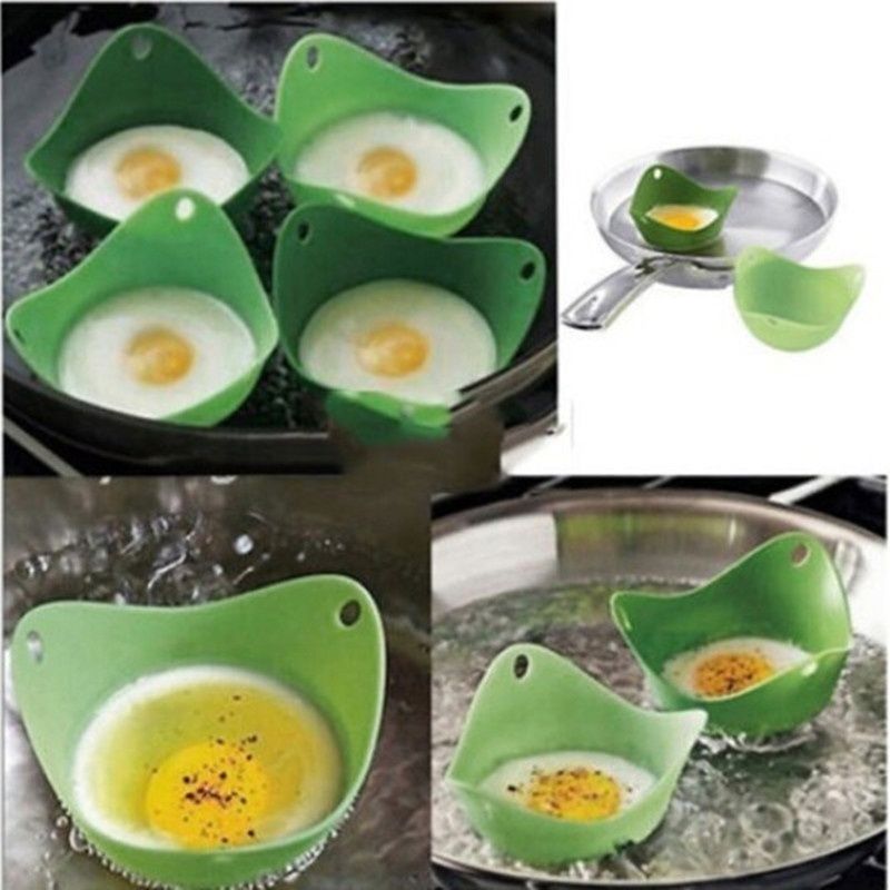 Best Quality Silicone Egg Poacher Cook Poach Pods Egg Mold Bowl Shape