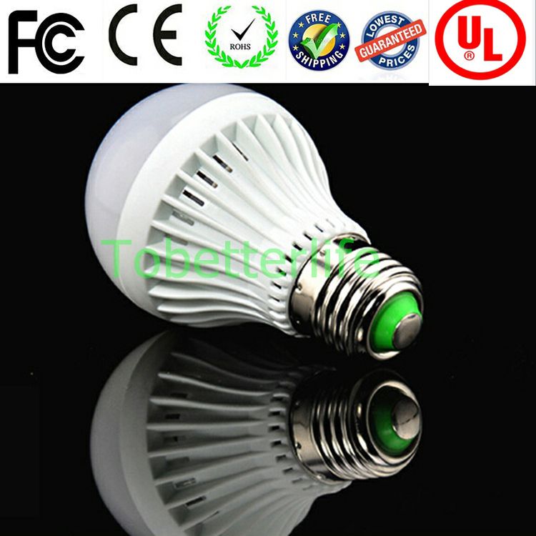 Plastic LED Bulbs E27 3W 5W 7W 9W LED Lamp Lights Wholly Plastic AC85