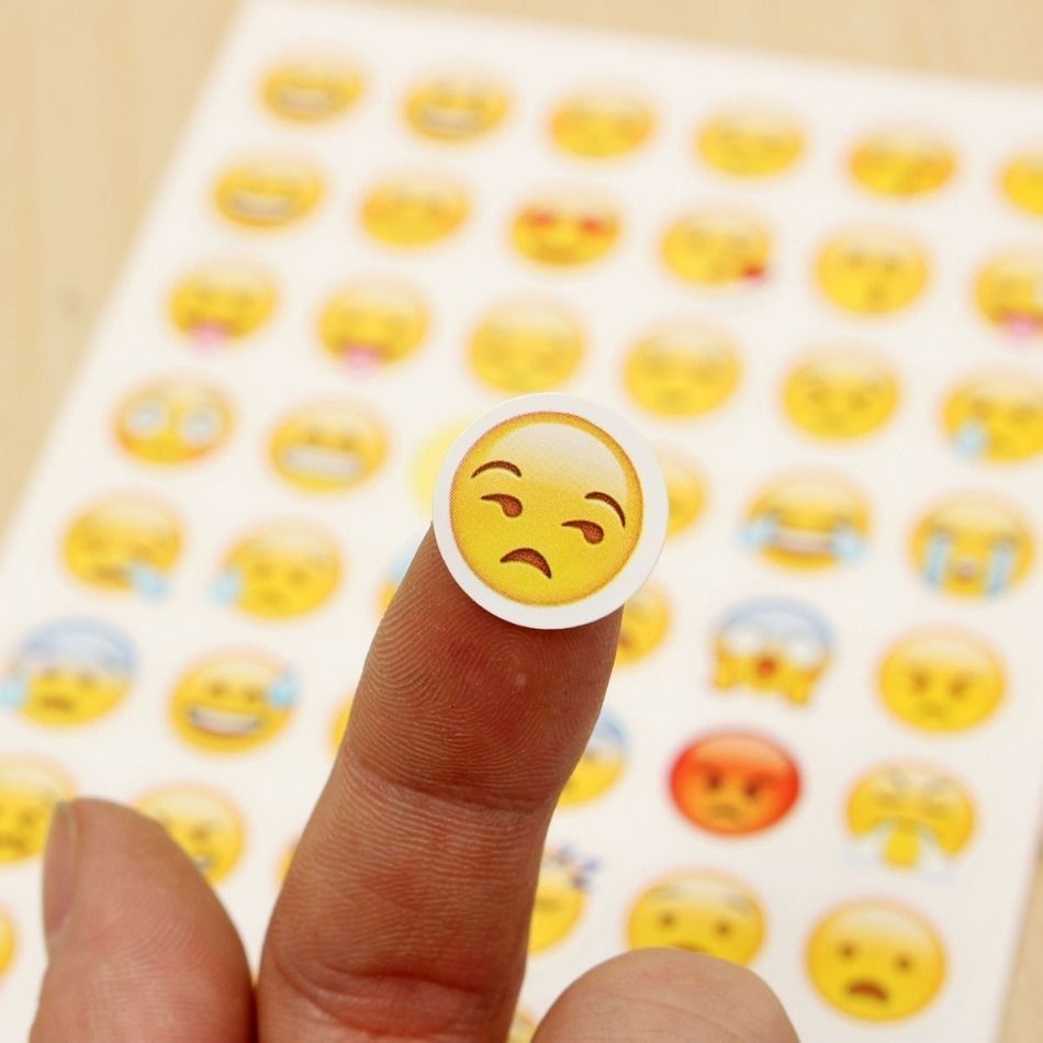 2020 Emoji Smile Face Diary Stickers Post It Kawaii Planner Memo