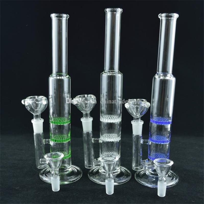 2020 11 Inches Percolator Ash Catcher Bongs Triple Recycle