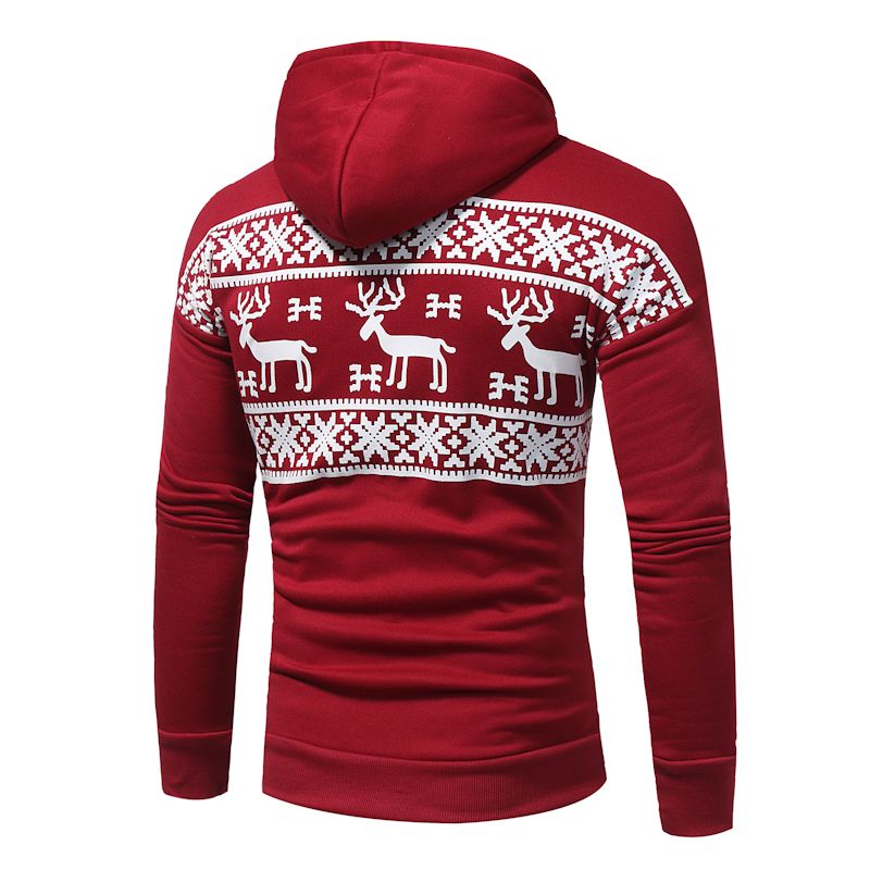 red sweater mens hoodie