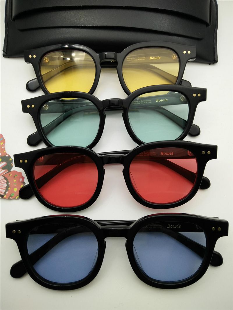 Compre Nueva Alta Calidad V Acetato Noche Vidrios Corea Moda Bowie Oculos  Hombres De Gafas De Sol Gafas De Sol De Las Mujeres De Las Gafas De Sol  Lentes De Sol Occhiali