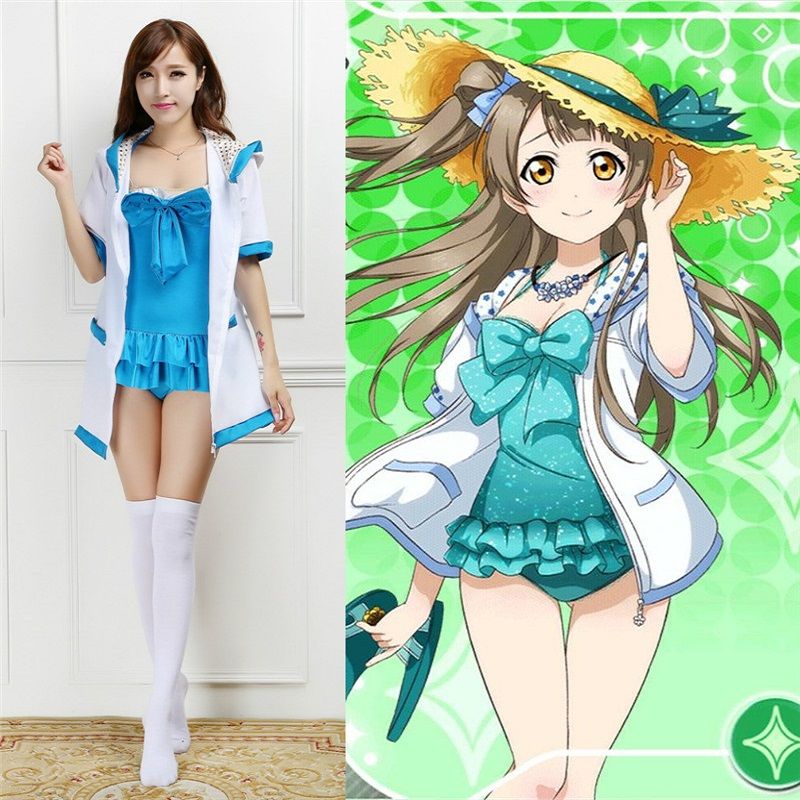 Japanese Anime Lovelive Cosplay Costumes Swimwear Dress ...