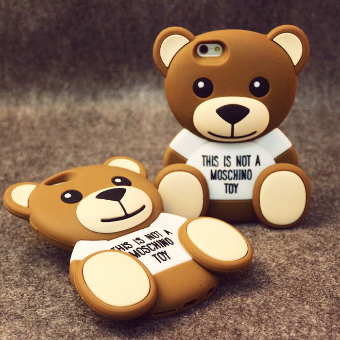 Cute 3D Cartoon Teddy Bear Soft Silicone Phone Case Back Cover For ...