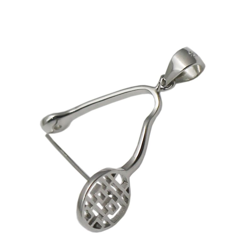 2020 Beadsnice Big Pinch Bail 925 Sterling Silver Pinch Clip Clasp For