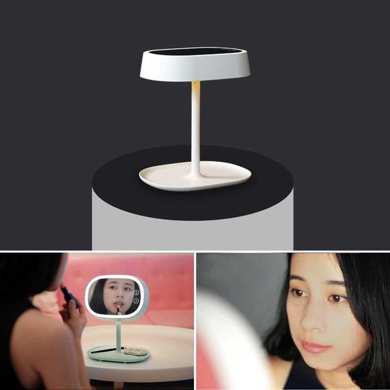 New Arrival Multifunctional Table Lamp Desktop Led Mirror Light New Arrival Multifunctional Table Lamp Desktop Led Mirror Light Swivel Cosmetic Makeup Lady Beauty Lighting Bathroom Bedroom Desk