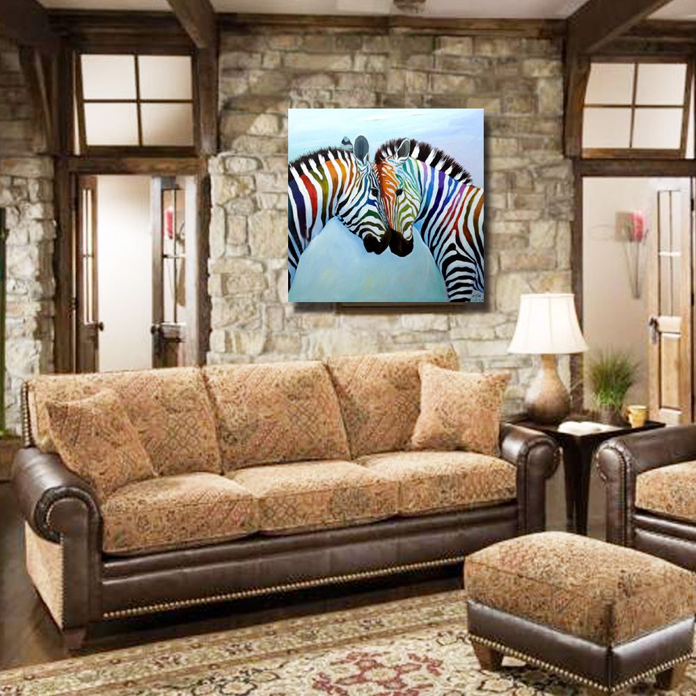 2020 Hot Sale Zebra Painting On Canvas Home Decor Living