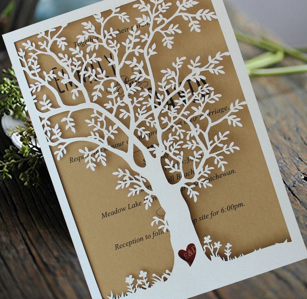 autumn wedding invitations