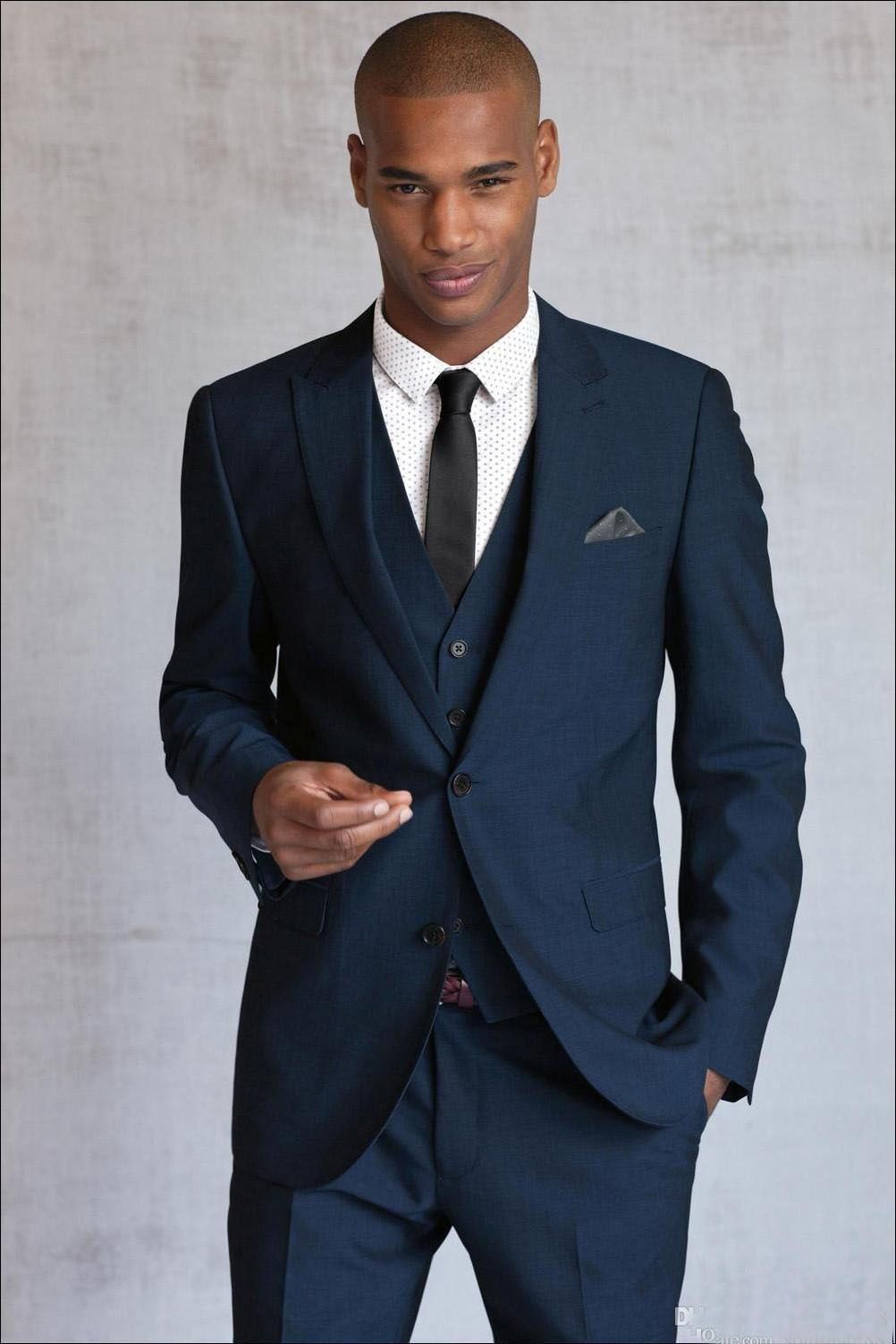 Customized One Button Wedding Suits For Men Coat+Trousers+ Inner ... Customized One Button Wedding Suits For Men Coat+Trousers+ Inner ...