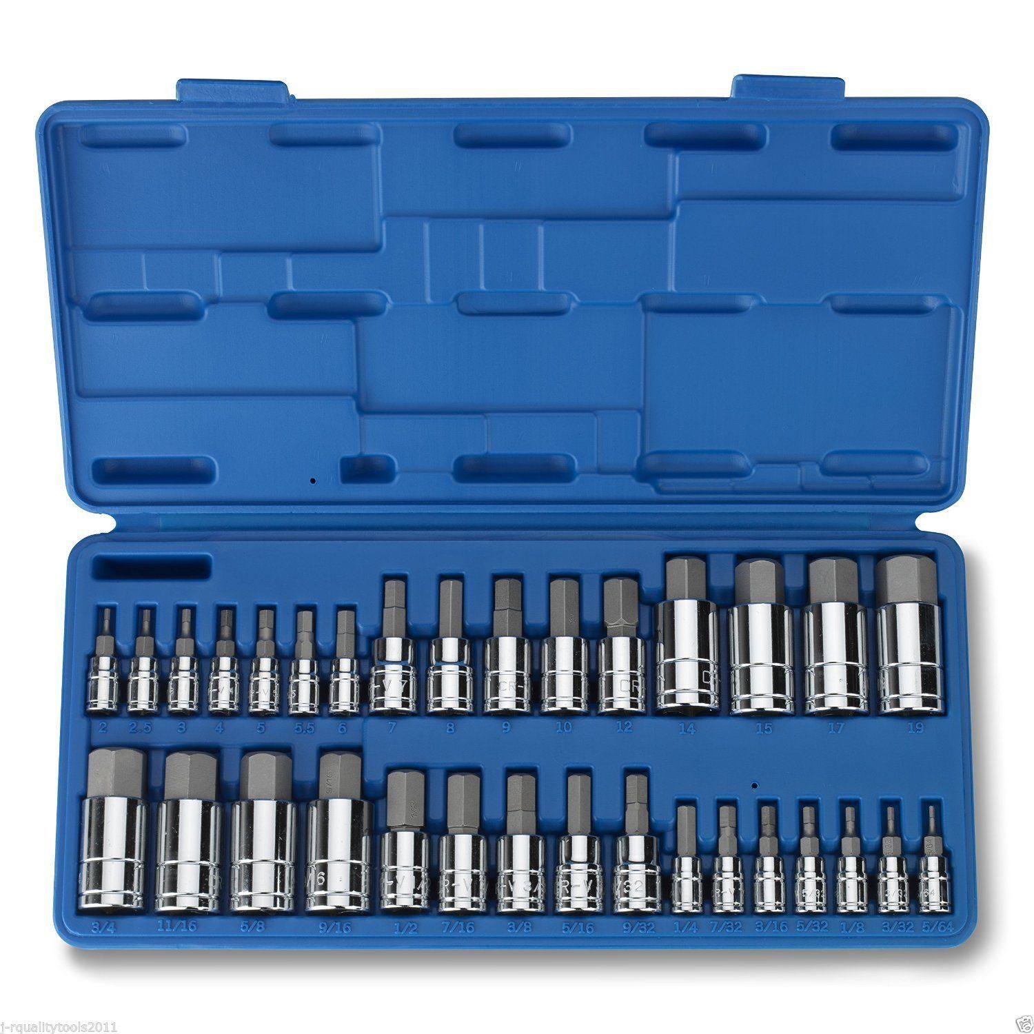 2019 MASTER ALLEN WRENCH BIT KIT HEX KEY FOR RATCHET SOCKET TOOL SAE