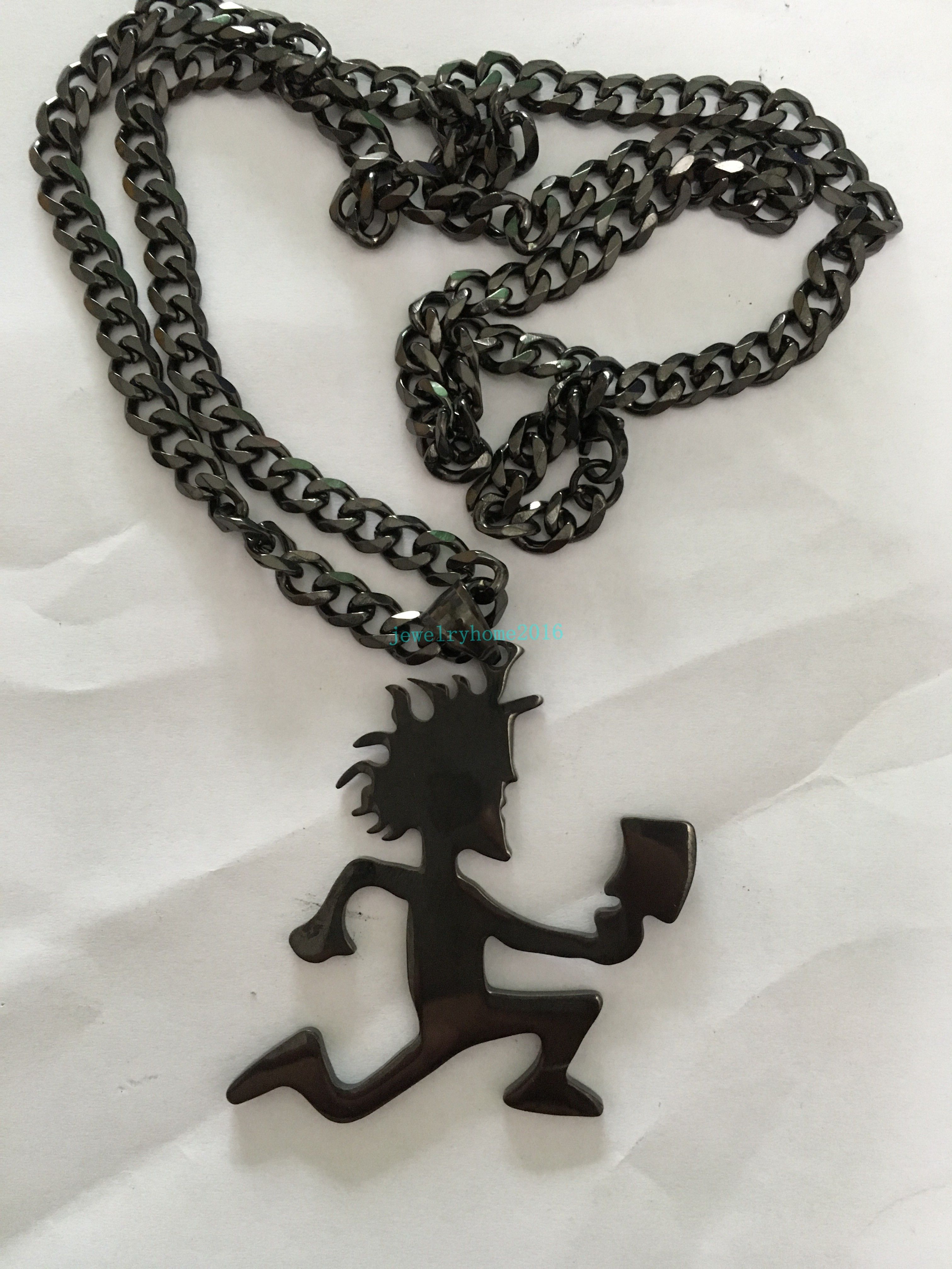 Punk Design Best Gifts Black Icp Hatchetman 2 Boy High Polished Stainless Steel Pendant W Matching 5mm Cuban Chain