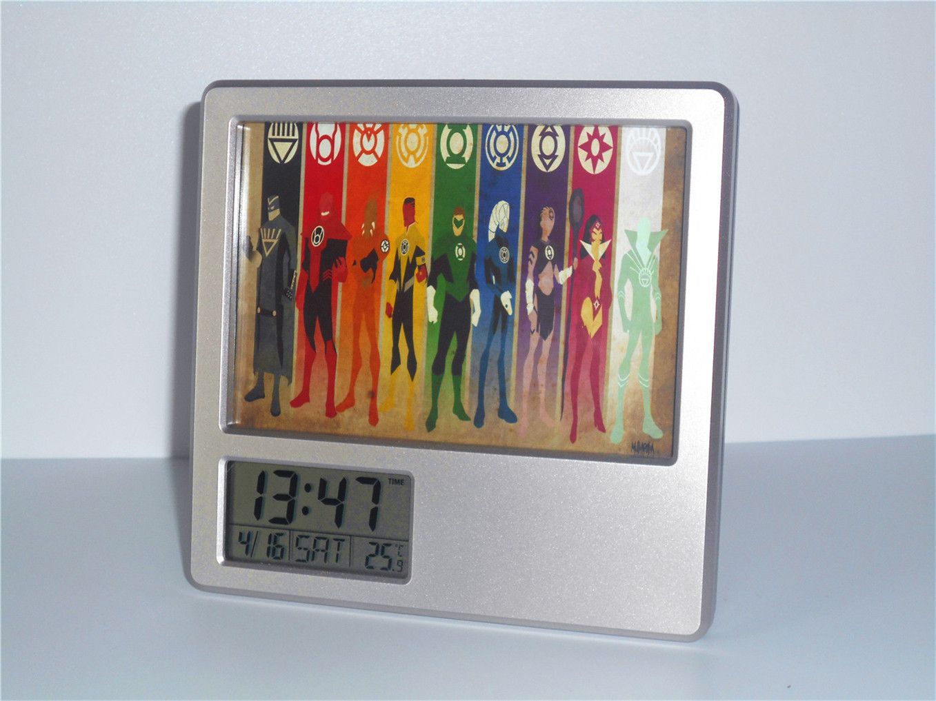 Creative Digital Calendar 2017 new green lantern creative digital alarm clock multi function Creative Digital Calendar 2017 new green lantern creative digital alarm clock multi function