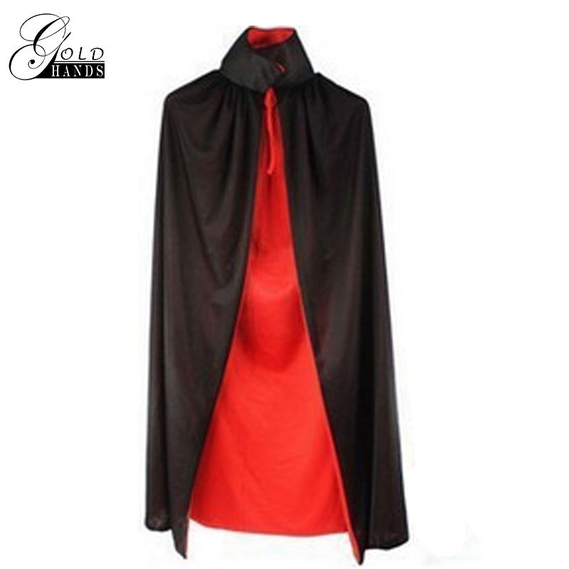 Halloween Capes Witch Costume Cosplay Hooded Cape Adult Maxi Long Vampire Cloak Dracula Black