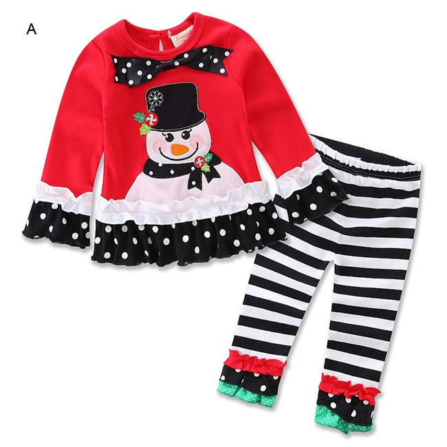 UK Newborn Baby Girls 1st Birthday Clothes Tops T Shirt Leggings Pants Outfits