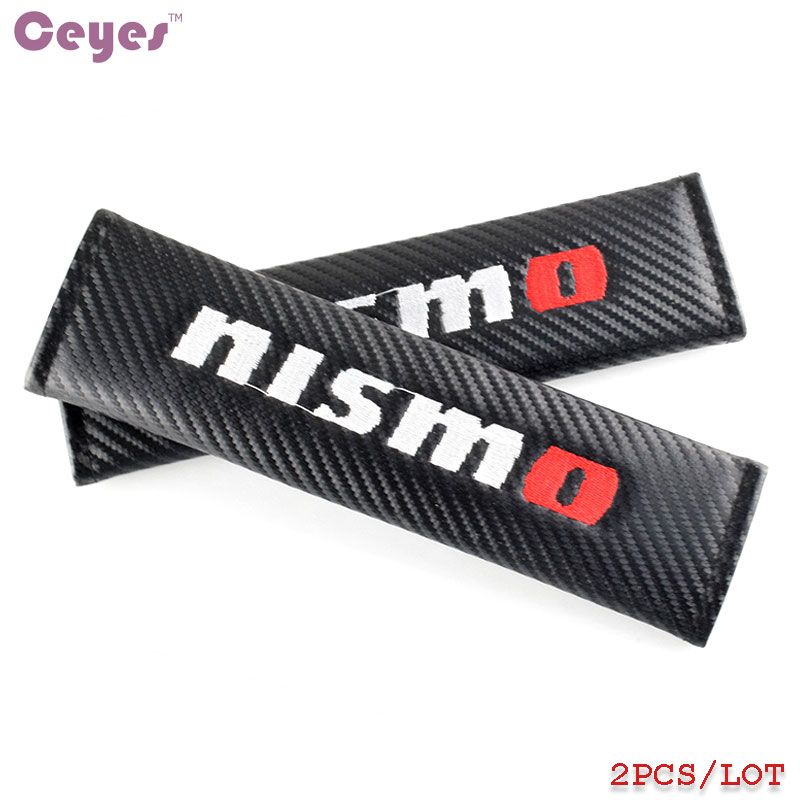 Discount Auto Carbon Fiber Seat Belt Cover For Nismo Nissan Pulsar