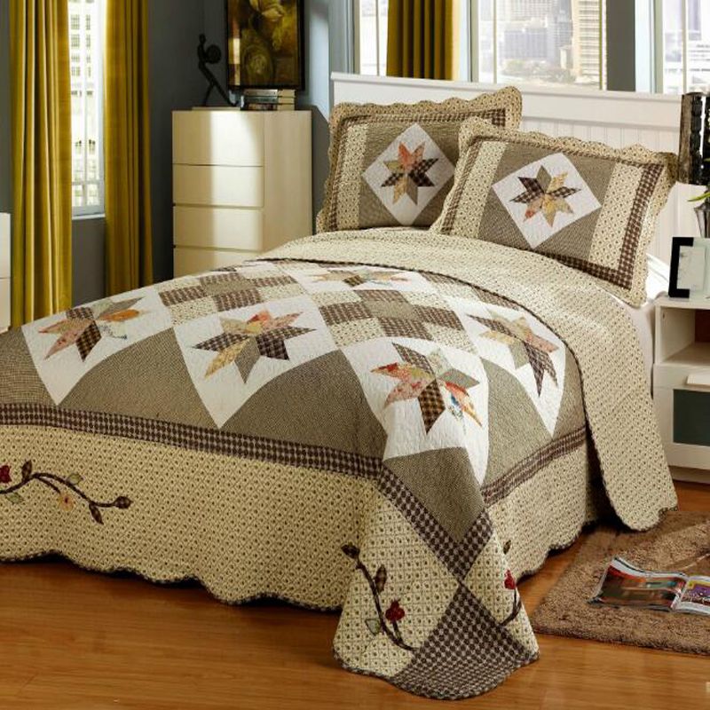 Embroidery Bedding Sets Handmade Quilted Set Duvet Cover Bed Embroidery Bedding Sets Handmade Quilted Set Duvet Cover Bed Sheet 100 Cotton Queen Size
