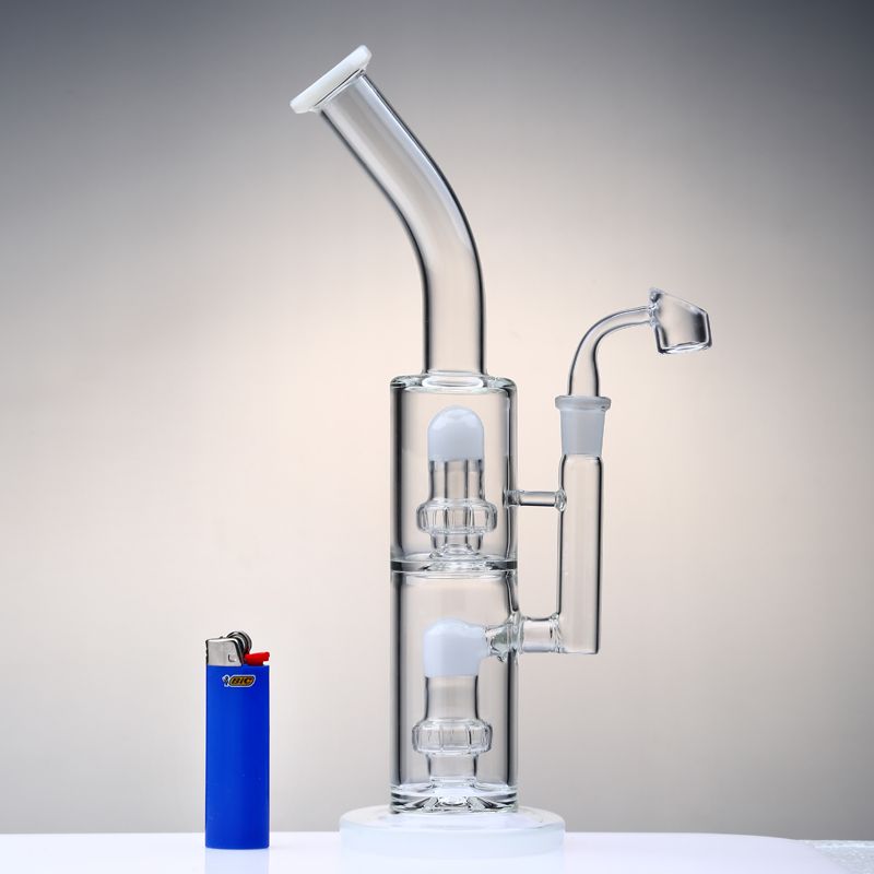 2019 2016 New 13.77 Inch double shower head perc w black accents User