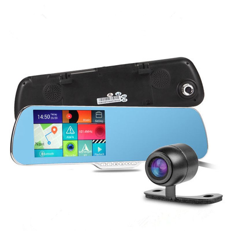 5.0Inch Android Mirror Car DVR 4 In 1 Car Video Recorder + GPS