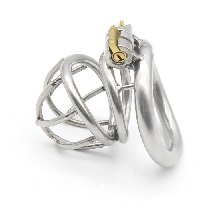 Latest Design Stainless Steel Male Boundage Chastity Shortest Cock Cage