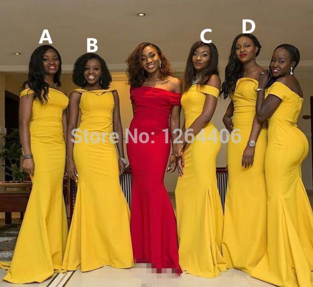 Elegant Yellow Wedding Dress 2017 Sweetheart Off Shoulder Taffeta Full