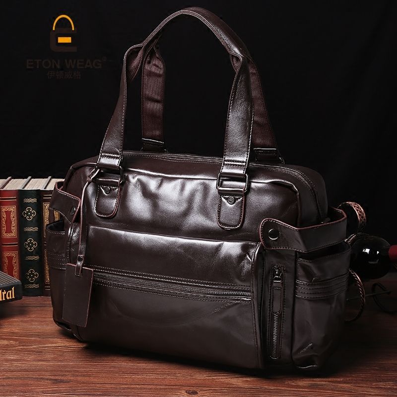 2019 Young Fashion Mens Leather Travel Bag Vintage Duffle Handbags Large Men Business Luggage ...