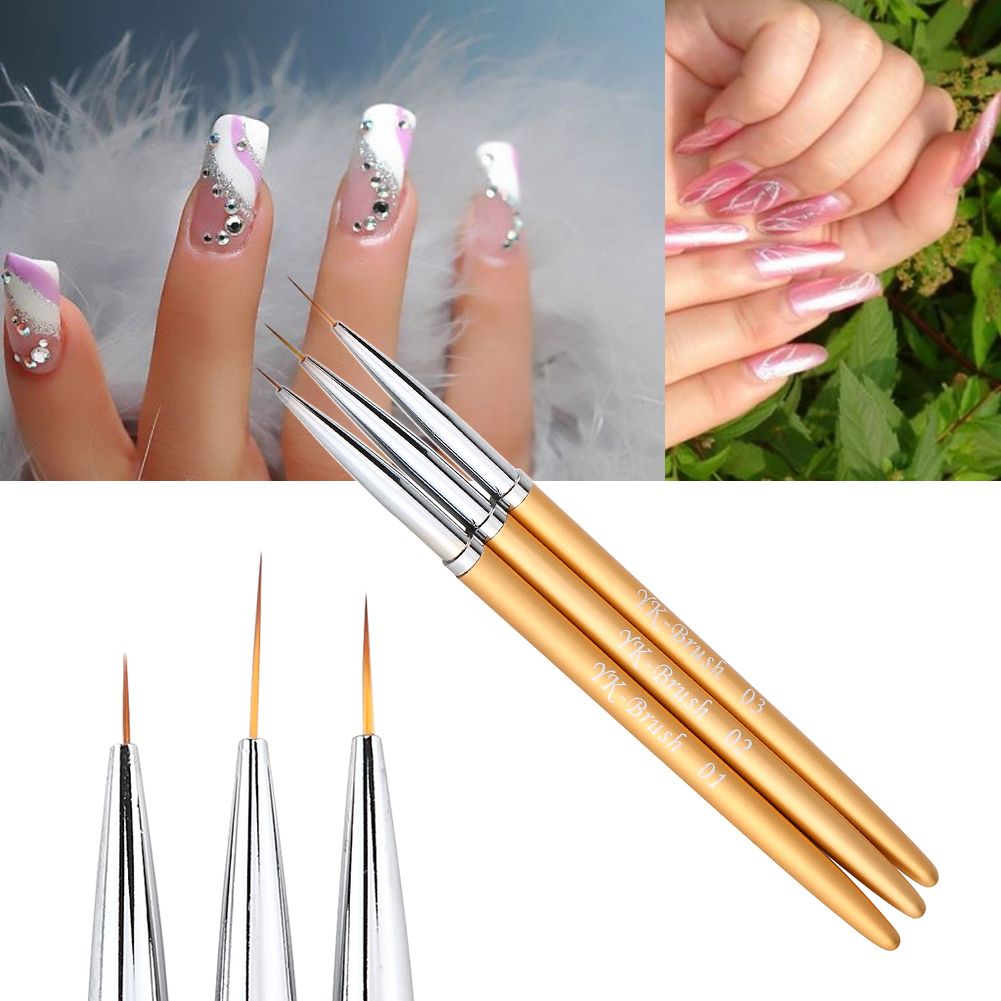 Wholesale Nail Art Lines Painting Pen Brush Set Gel Polish Tips Wholesale Nail Art Lines Painting Pen Brush Set Gel Polish Tips Flower 3D Design Manicure Pedicure Professional Drawing Tool Kit Gold Nail Stamping Nail ... - Wholesale Nail Art Lines Painting Pen Brush Set Gel Polish Tips