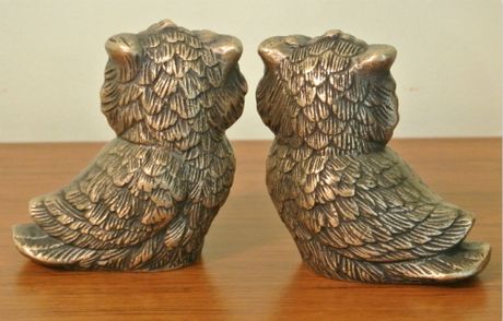 Grosshandel 2 Stucke Vintage Messing Eule Statue Goldene Bronze Paar Kupfer Eulen Metall Handwerk Kunst Geschenk Home Office Tischdekoration Ornament Vintage Von Haolyhelen 91 21 Auf De Dhgate Com Dhgate
