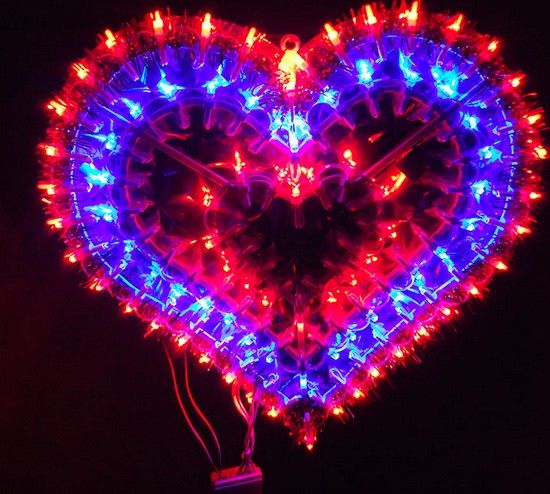 Valentine lighted decorations The Spring Festival Lights Decoration Valentines Day Wedding Layout