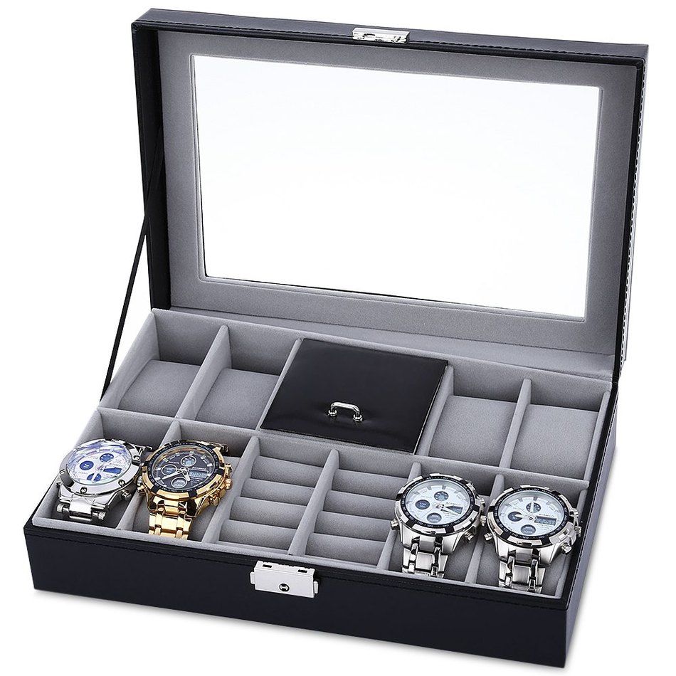 Wholesale 8 Grids + 3 Mixed Grids Watch Case Luxury Jewelry Decoration