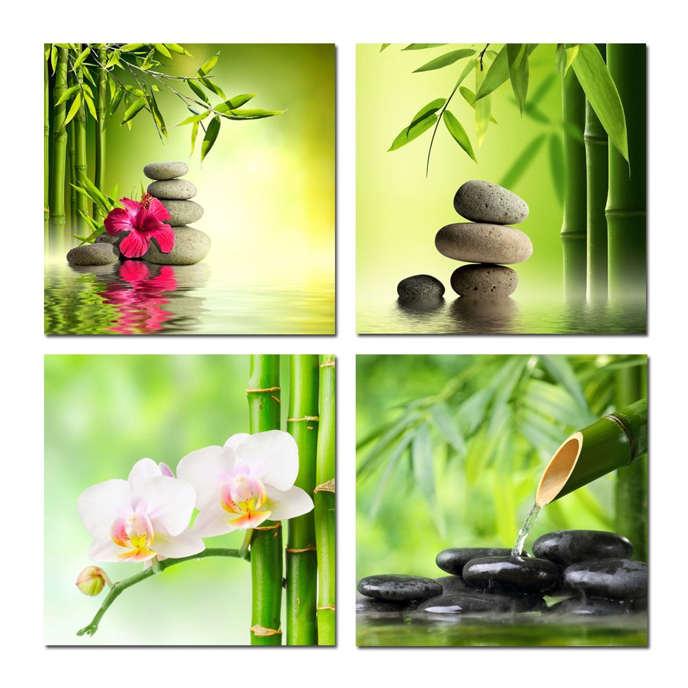 2018 Wall Art Canvas Prints Stone And Bamboo Landscape China 2018 Wall Art Canvas Prints Stone And Bamboo Landscape China