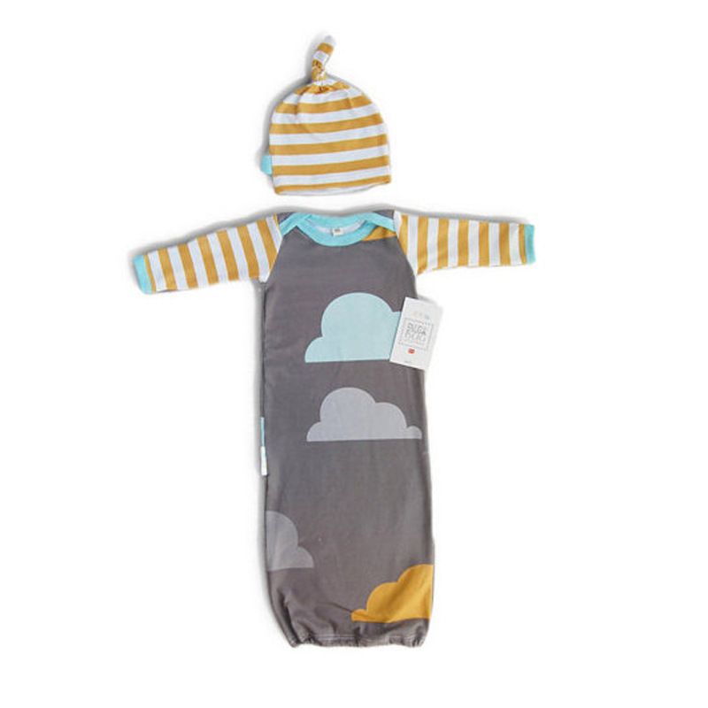 Sleeping Baby Bags Air Conditioning, Anti Tipi Sets Clouds Printed