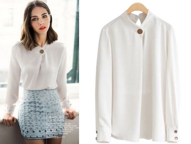 black formal chiffon blouses